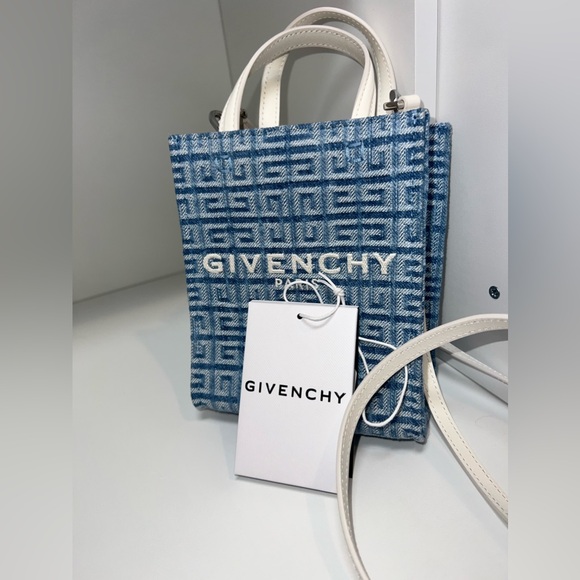 SOLD!!! NWT Givenchy Mini Denim Tote Bag - Picture 8 of 9